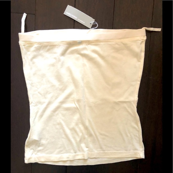 JAMES PERSE strapless tube top Parchment sz 1/S - Picture 3 of 4